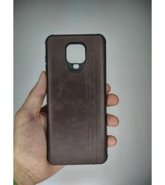 Leather Case for Xiaomi Redmi Note 9S  /  Note 9 Pro  /  Note 9 Pro Max (Brown)