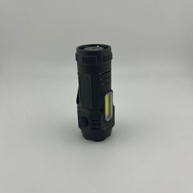 Ліхтарик LED KJ-6831 з акумулятором 400mAh (Чорний)