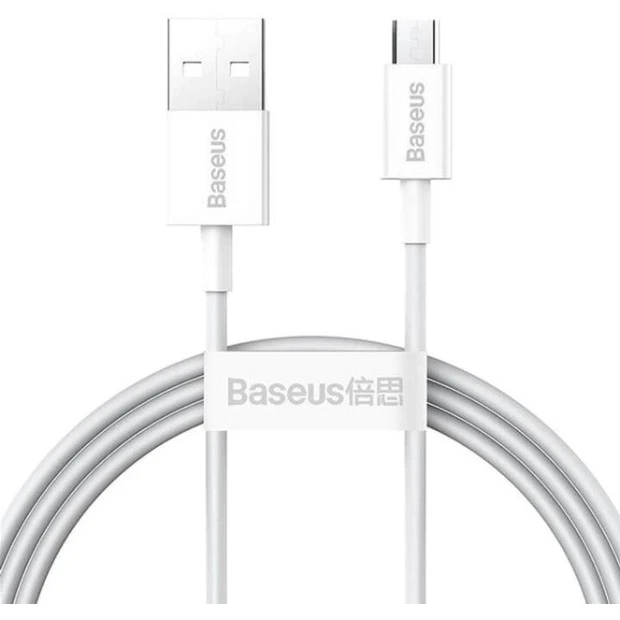 Baseus Superior USB Cable 2A (1m) (MicroUSB) (White) CAMYS-02