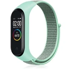 Ремешок Nylon Design Xiaomi Mi Band 3 / 4 (Бирюзовый)