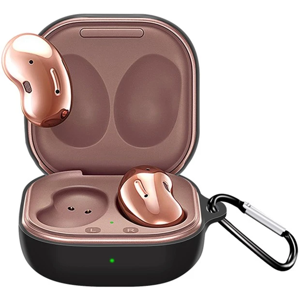 Футляр для навушників Full Silicone Case Samsung Galaxy Buds Live (07) Black