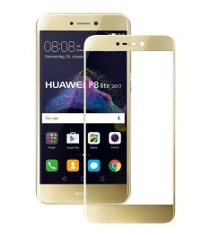 Защитное стекло 3D Huawei P8 Lite Gold