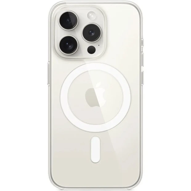 Чохол Clear Case з MagSafe для Apple iPhone 15 Pro (Прозорий) (Оригінал)