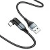 USB-кабель Hoco U100 Orbit (MicroUSB) (Чорний)