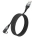 USB-кабель Hoco U100 Orbit (MicroUSB) (Чорний)