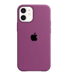 Силіконовий оригінальний чохол Apple для iPhone 12 Mini (28) баклажановий.
