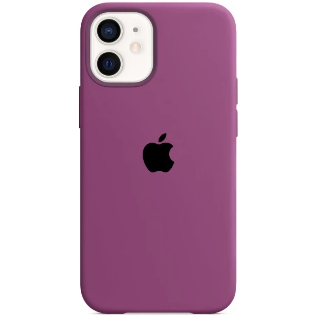 Силіконовий оригінальний чохол Apple для iPhone 12 Mini (28) баклажановий.