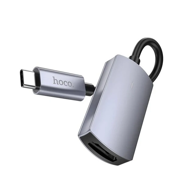 Переходник Hoco UA20 Type-C to HDTV Metal Gray