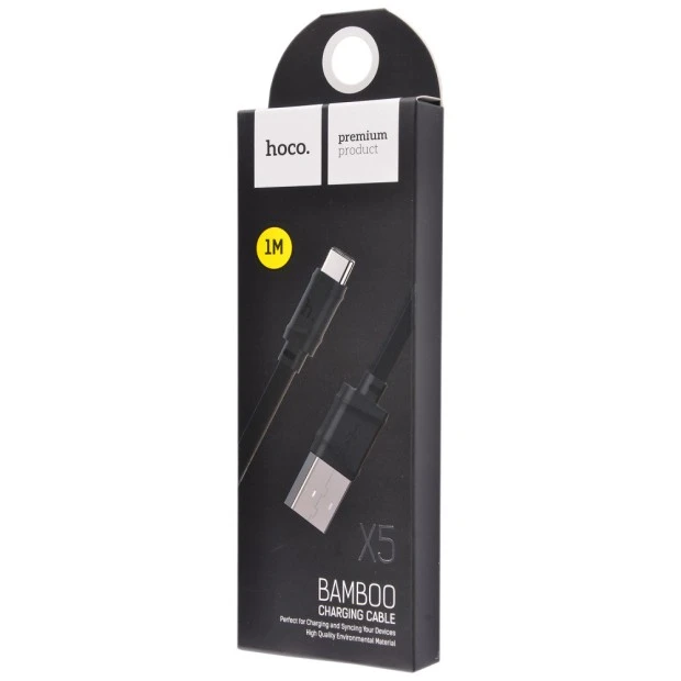 USB-кабель Hoco X5 Bamboo (Type-C) (Чорний)