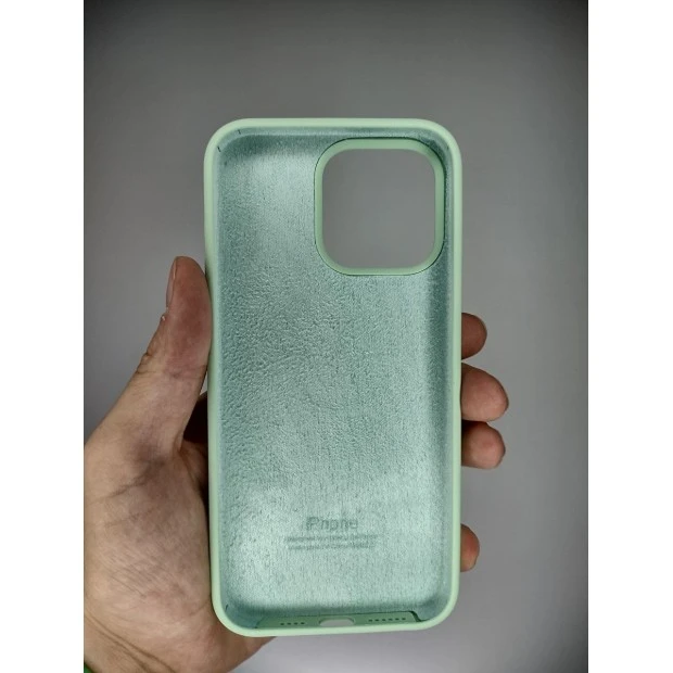 Силикон Original Round Case Apple iPhone 15 Pro Max (Pistachio)