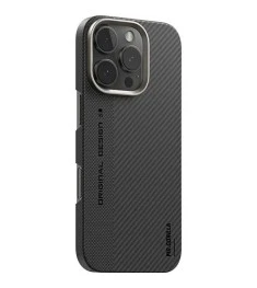 Накладка Blueo Bi-Texture Armor Aramid Fiber MagSafe для Apple iPhone 15 Pro (Чо..