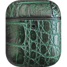 Чехол для наушников Royal Leather Case Apple Airpods 1 / 2 (Crocodile)