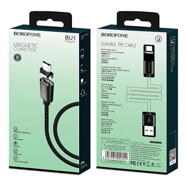 USB-кабель Borofone Mag Jet BU1 (MicroUSB)