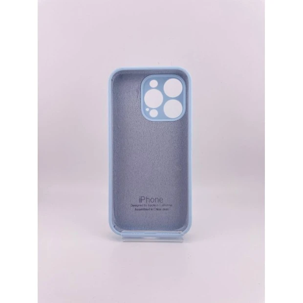 Силіконовий чохол Original RoundCam для Apple iPhone 15 Pro (53), Небесно-блакитний.