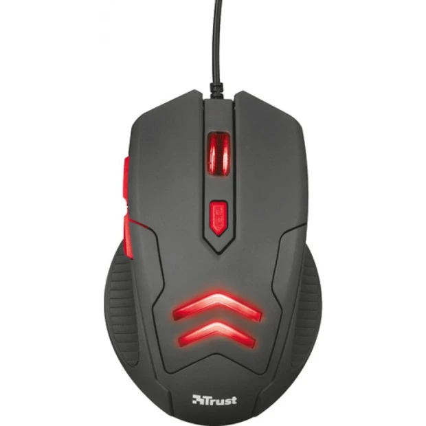 мышь проводная USB Mouse Trust Ziva Gaming (Черный)