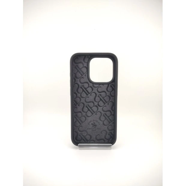 Leather Polo Knight Case for Apple iPhone 15 Pro (Black)