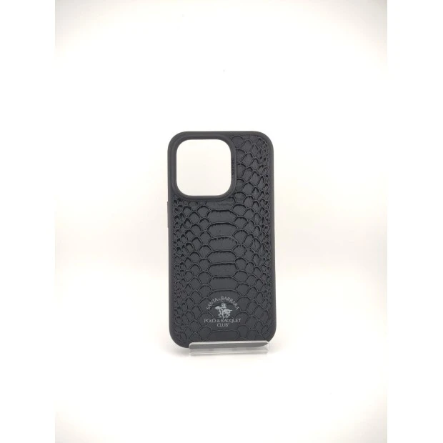 Leather Polo Knight Case for Apple iPhone 15 Pro (Black)