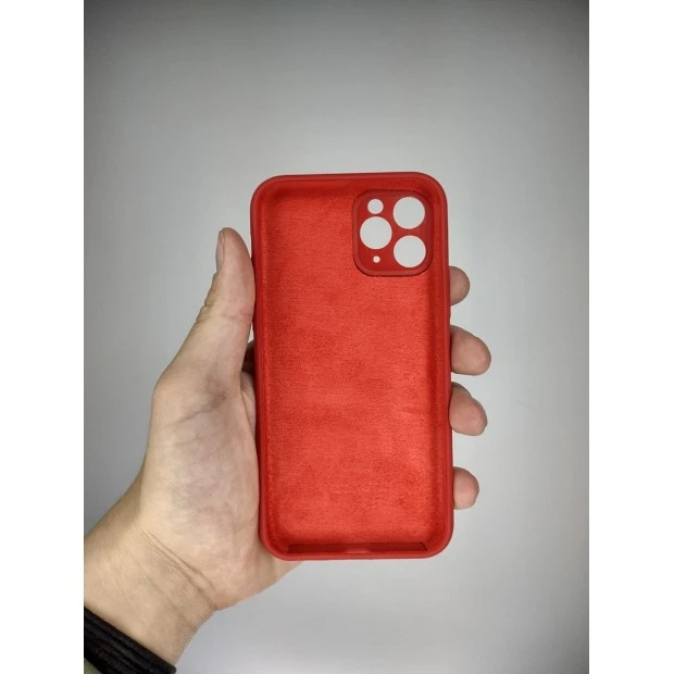 Силіконовий оригінальний чохол RoundCam для Apple iPhone 11 Pro (червоний, Китай)