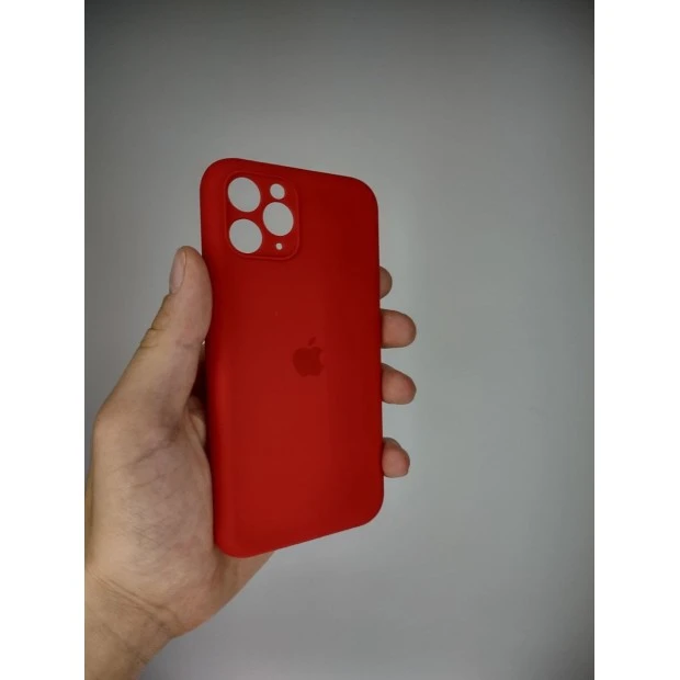 Силіконовий оригінальний чохол RoundCam для Apple iPhone 11 Pro (червоний, Китай)