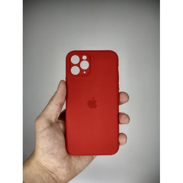 Силіконовий оригінальний чохол RoundCam для Apple iPhone 11 Pro (червоний, Китай)