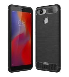 Силикон Polished Carbon Xiaomi Redmi 6 (Черный)