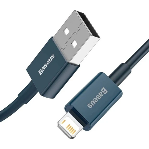 USB-кабель Baseus Superior 2.4A (1м) (Lightning) (Синій) CALYS-A03