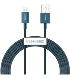 USB-кабель Baseus Superior 2.4A (1м) (Lightning) (Синій) CALYS-A03