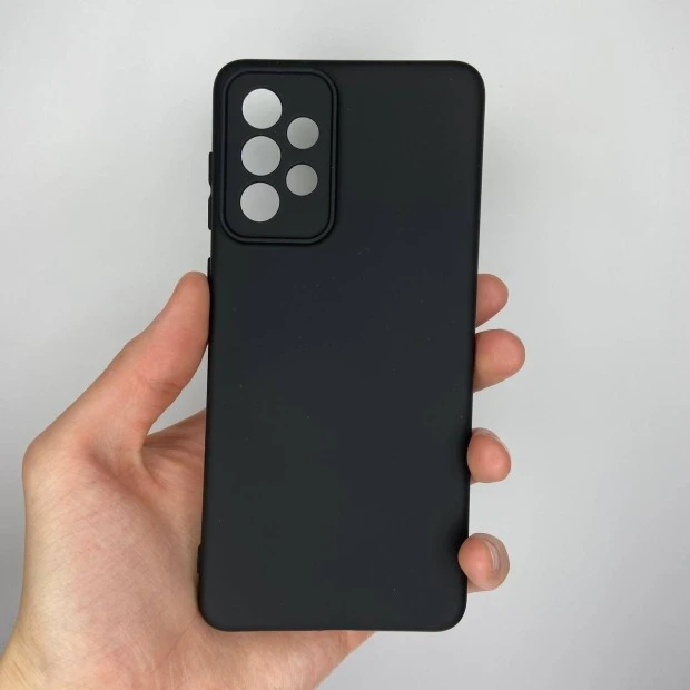 Силіконовий оригінальний 360-чохол для Samsung Galaxy A73 5G (ShutCam) (Чорний)
