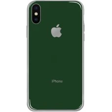 Силикон Zefir Case Apple iPhone X / XS (Темно-зелёный)