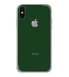 Силикон Zefir Case Apple iPhone X / XS (Темно-зелёный)