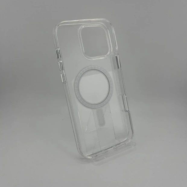 Силіконовий чохол Space Case MagSafe для Apple iPhone 16 Pro Max (Прозорий)