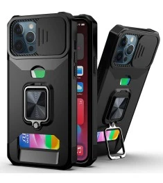 Бронь-чехол Protective Armor Case Apple iPhone 13 Pro Max (Чёрный)