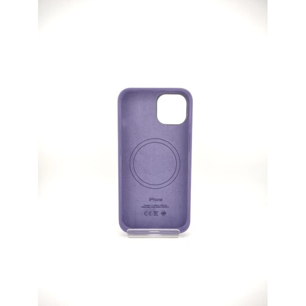 Чохол Silicone Case with MagSafe для Apple iPhone 14 (Ірис)
