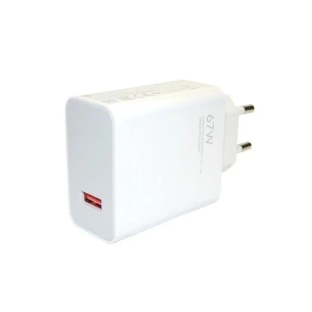 СЗУ-адаптер Xiaomi MDY-12-ES 67W (1Type-C) + кабель Type-C (Белый)