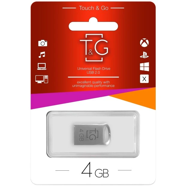 USB флеш-накопитель Touch & Go 105 Metal Series 4Gb (Короткая)