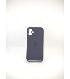 Силіконовий оригінальний чохол RoundCam для Apple iPhone 12 Mini (баклажан).