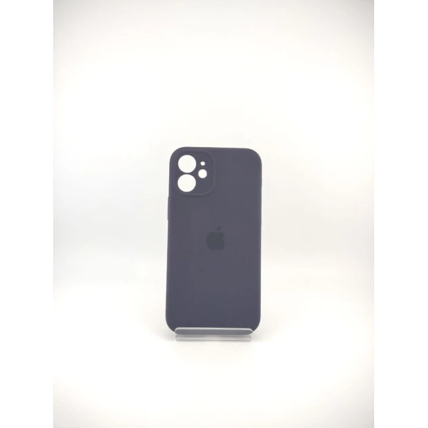 Силіконовий оригінальний чохол RoundCam для Apple iPhone 12 Mini (баклажан).