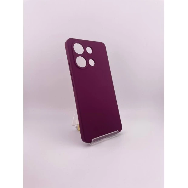 Силіконовий чохол Original Xiaomi Redmi Note 13 4G (ShutCam) (Бордовий)