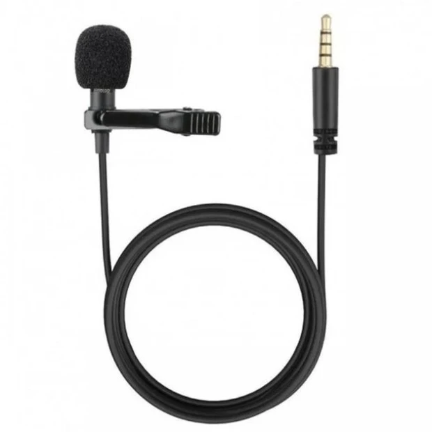 Микрофон петличный Lavalier JH-043 3.5mm Jack (Чёрный)