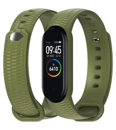 Ремешок Hexagonal Style Xiaomi Mi Band 3 / Mi Band 4 (Оливковый)