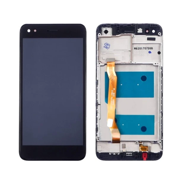 Дисплей для Huawei Y6 Pro (2017)/ P9 Lite mini/ Nova Lite (2017) с чёрным тачскрином и корпусной рам