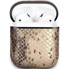 Чехол для наушников Clear Case Apple Airpods Leather (02)