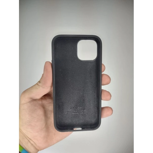 Силіконовий оригінальний чохол Apple iPhone 13 mini (07) Чорний