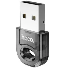 Адаптер Bluetooth Hoco UA28 V5.1 (Прозорий чорний)
