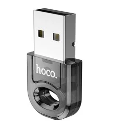 Адаптер Bluetooth Hoco UA28 V5.1 (Прозорий чорний)