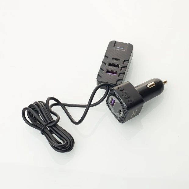 FM - модулятор DC TC-21 Bluetooth 5V / 12V / 24V / 6.2A (Чорний) D