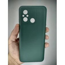 Силіконовий чохол Original 360 для Xiaomi Redmi 12C  /  11A (ShutCam) (Темно-зелений)