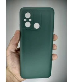 Силіконовий чохол Original 360 для Xiaomi Redmi 12C  /  11A (ShutCam) (Темно-зел..