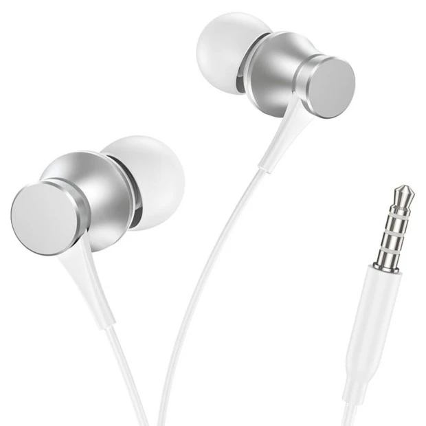 Wired in-ear headset Borofone BM73 Platinum (White)