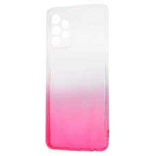 Силикон Gradient Design Samsung Galaxy A72 (2021) (Бело-розовый)